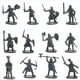 thumbnail image 2 of 1:72 1000 / Set Figuras de PláStico de Soldado Antiguo Juguete Soldados Arcaicos Hombres EspadachíN Figura de AccióN DIY Escena de Guerra Juguetes Gris, 2 of 2