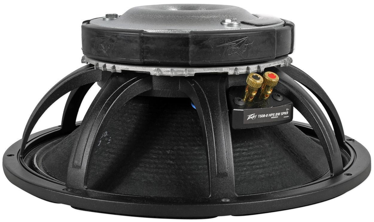 15-in Woofer Impedance: Ohms withPower capacity: 3200 W Peak