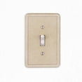 thumbnail image 3 of Questech Decor Single Toggle Light Switch Cover, Tumbled Texture, Travertine, 3 of 10