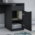 thumbnail image 4 of Atlin Designs Bureau d'Ordinateur Traditionnel en Noir Classique, 4 of 7