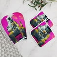 thumbnail image 5 of Funny Astronaut Oven And Pot Holders Sets, Heat Resistant Pads Kitchen Decor for Cooking Baking BBQ Grilling, Christmas Kitchen Gifts, 5 of 6