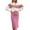 Pink, variant on QHFBli Womens 2 Piece Sweater Skirt Sets Color Block Knit Sweater Top Bodycon Skirt Two Piece Outfits
