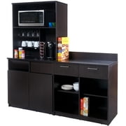 Break Room Lunch Room "Assembled Ready-To-Use" BREAKTIME Model 2349 3pc Group - Color Espresso - INSTANTLY create a great coffee break lunch room!
