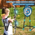 thumbnail image 7 of Kids LED Standing Archery Set with Bow & Arrows – Outdoor Sports Toy for Boys & Girls Ages 4-12, Safe & Fun Target Practice Game, Blue, 7 of 7