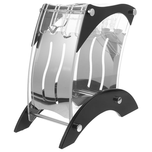 Organizador multiusos de acrílico transpirable para cocina (negro)