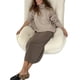 thumbnail image 3 of Txlixc Suéter casual de otoño e invierno para mujeres suéter suelto de manga larga y cuello alto de color sólido Txlixc  moda, 3 of 9