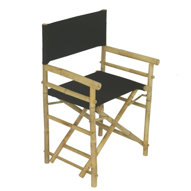 Statra Bamboo Indoor Outdoor Canvas Director Chair Set of 2 Walmart