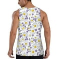 thumbnail image 3 of Fotbe Daisies Flowers Pattern Men's Quick Dry Workout Tank Top Gym Muscle Tee Fitness Bodybuilding Sleeveless T Shirt Breathable Workout Shirt-X-Large, 3 of 9