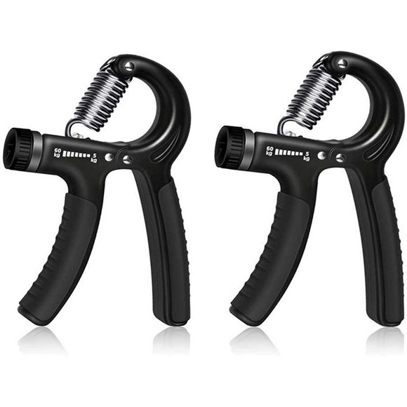 2 Pcs Hand Grip, Hand Bodybuilding, Forearm Bodybuilding, Adjustable Counting Hand Gripper Resistance Finger Exerciser Wrist Exerciser
