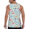 thumbnail image 3 of Fotbe Butterflies Pattern Men's Quick Dry Workout Tank Top Gym Muscle Tee Fitness Bodybuilding Sleeveless T Shirt Breathable Workout Shirt-4X-Large, 3 of 9