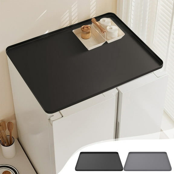 Washing Machine Mat under $5! CQCYD Waterproof Silicone Non Slip Storage Organizer Top Cover Protector for Laundry Room Shelf Liner Durable