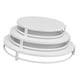 thumbnail image 3 of Juego de 3 soportes para tartas, plato de repostería de metal, moderno estante para tartas, almacenamiento sencillo para postres Blanco, 3 of 7