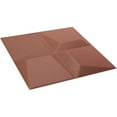 thumbnail image 6 of Ekena Millwork 19 5/8"W x 19 5/8"H Tellson EnduraWall Decorative 3D Wall Panel, Universal Pearl Metallic Champagne Pink (12-Pack for 32.04 Sq. Ft.), 6 of 6