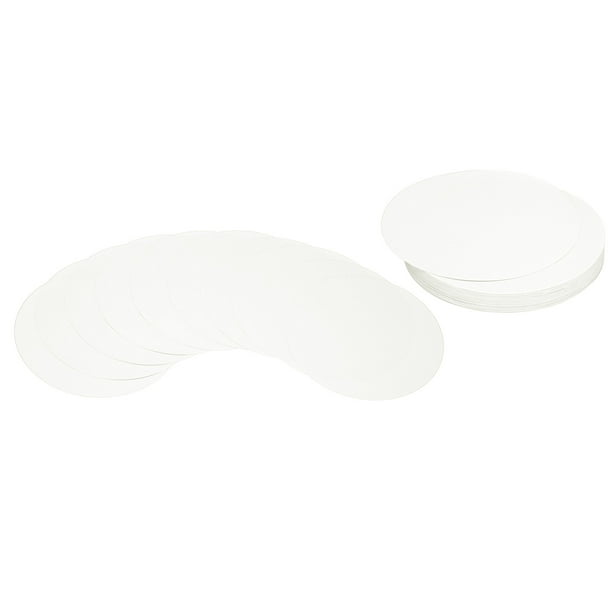 Uxcell 6 pulgadas círculo papel de cartón, 50 piezas recortes en forma redonda, blanco