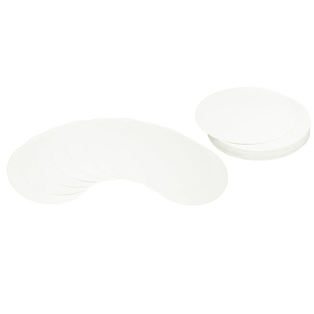 Uxcell 6 pulgadas círculo papel de cartón, 50 piezas recortes en forma redonda, blanco