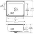 thumbnail image 3 of Elkay, DLR252110PDMR2 , 18 Gauge Stainless Steel 25" x 21.25" x 10.125" Single Bowl Top Mount Kitchen Sink Kit, Sinks, 3 of 7
