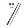 thumbnail image 1 of S SERENABLE Bâton de Queue de Piscine Snooker Queue Fibre de Carbone Deux Sections Portable Bâton de Billard de Piscine Bâton de Queue de Billard pour Hommes Femmes Compétition Noir, 1 of 9