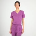 thumbnail image 6 of Antimicrobial Women's Scrub V-neck Top, XS, Plum Purple, 6 of 8