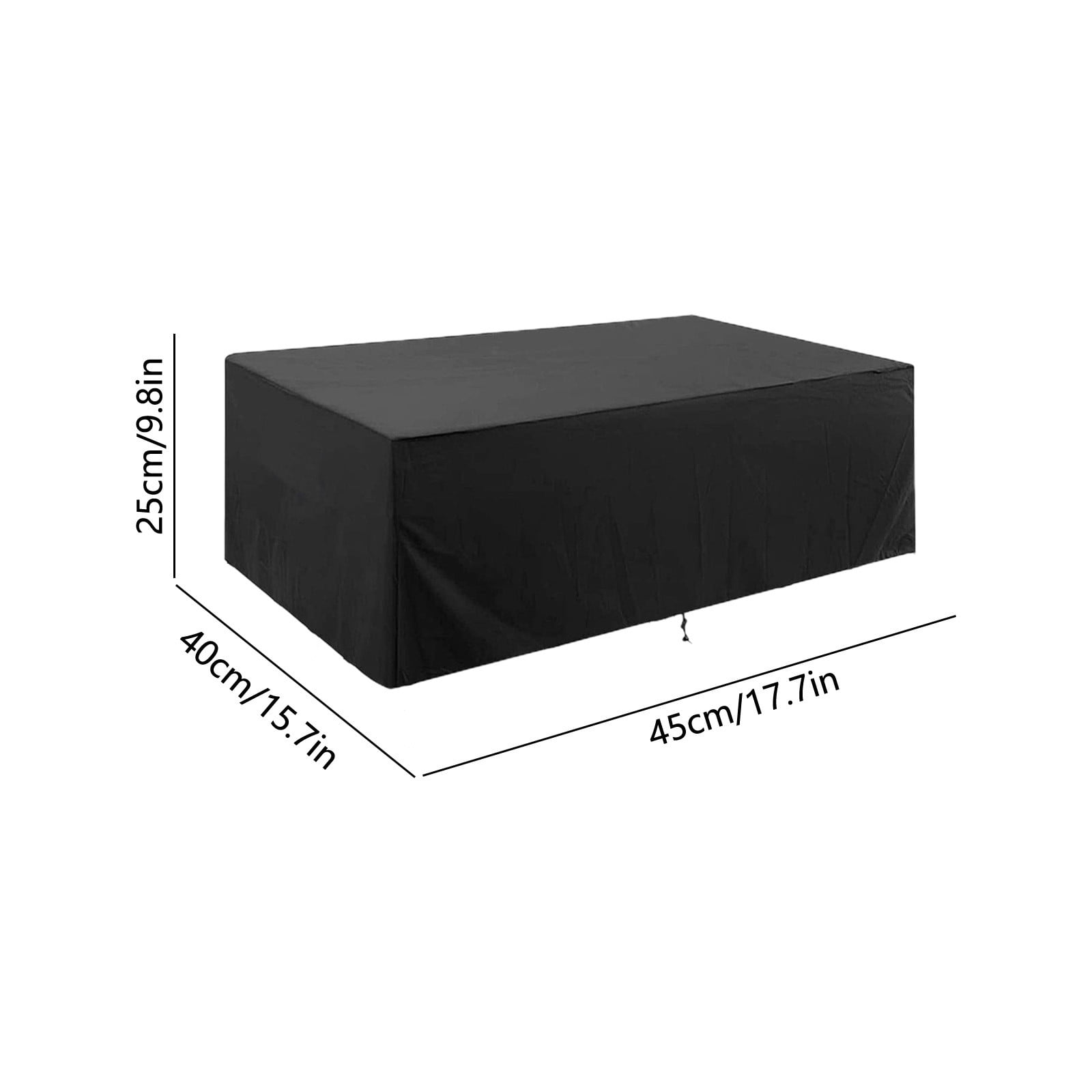 Lunxisen 3 Pcs Outdoor Table And Chair Covers Waterproof Windproof All Weather Protection Patio Furniture Covers For Garden Backyard(L)