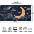 thumbnail image 2 of Moon Large Mouse Pad 31.5x11.8 Inches Cartoon Magic Universe Starry Sky Star Clouds Pattern Printed Mouse Pad for Home Studio Keyboard Table Mat BDHYMN220, 2 of 6