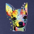 thumbnail image 5 of Wild Bobby Dean Russo Colorful Chihuahua Dog Lover Men Premium Tri Blend Tee, Vintage Navy, Small, 5 of 5