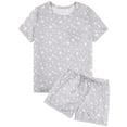 thumbnail image 3 of DAKIMOE Womens Pajama Sets 2 Piece Sets for Women Summer Sets Short Sleeve Pajamas Lounge Set Casual Sleepwear Loungewear PJS, S-XXL, 3 of 10