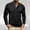 Black, variant on DAFPZW Mens Athletic Henley Shirts Casual Lightweight Long Sleeve Button Pullover with Pocket