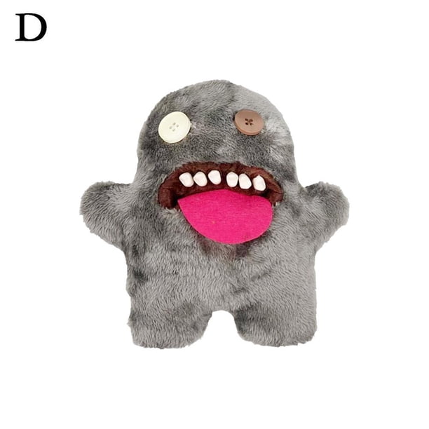 Muñeco de peluche de monstruo de dientes de gran venta transfronteriza, monstruo feo y lindo, muñeco de peluche divertido, adorno de monstruo de brotes.
