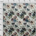 thumbnail image 2 of oneOone Polyester Spandex Off White Fabric Flower Sewing Craft Projects Fabric Prints By Yard 56 Inch Wide, 2 of 4