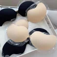 thumbnail image 4 of Sujetador Invisible sin tirantes adhesivo para mujer, sujetadores push-up sin tirantes, lencería sin costuras, cubiertas para pezones de silicona, Bra, 4 of 5