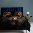 thumbnail image 3 of Tiger Animals Duvet Cover Set Themed Multicolor Polyester Bedding Set for Bedroom Decoration, 3 of 6