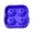 Blue, variant on 4 Cavity Ice Ball Maker Mold,5.1x5.1inch Silicone Ice Cube Tray with Lid,Easy Release,Perfect for Whiskey, Cocktails(Yellow)