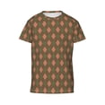 thumbnail image 4 of Wukai Green and Squares Youth Unisex Short Sleeve T-Shirt for Boys, Girls, Teens, and Kids-Medium, 4 of 7