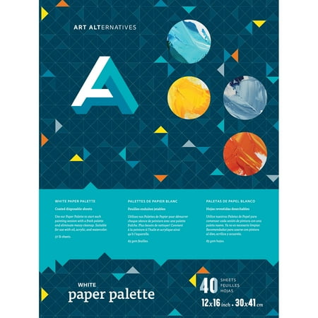 UPC: 0082435158112 | Art Alternatives White Paper Palette Pad  12  x 16