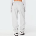 thumbnail image 5 of Women's Sweatpants High Waist Drawstring Sweat Pants Baggy Athletic Pants with Pockets White XL, 5 of 6