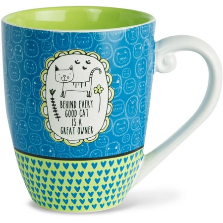 Extra Large Coffee Cup Pavilion - Behind Every Good Cat is a Great Owner High Quality Ceramic Extra Large Coffee Mug Tea Cup 20 oz ()