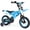 Blue, variant on OLAKIDS Kids BMX Bike, 12 16 Inch Motorcycle Style Toddler Bicycle with Light up Training Wheels Rear Suspension Sound Box Adjustable Handlebar for Boys Girls