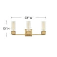 thumbnail image 2 of 3 Light Bathroom Vanity in Mid-Century Modern Style 23 inches Wide By 10 inches High-Heritage Brass Finish Bailey Street Home 81-Bel-3088125, 2 of 6