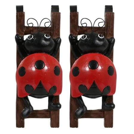 NS Flower Pot Hugger Figurine Lady Bug Garden Décor Get All The Fun Collections of Pot Pal Climbers Hanging Planter Decorations Patio Yard Decor Indoor & Outdoor Pot Climbing Ornaments Set of 2