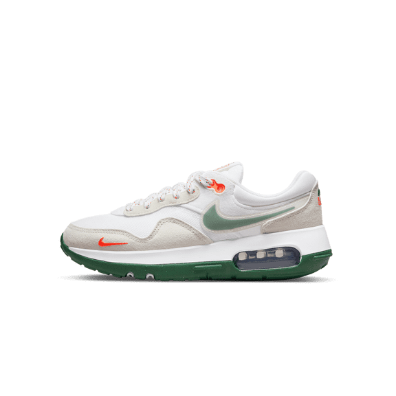NIKE GRADE SCHOOL AIR MAX MOTIF GS "White/Safety Orange/Light Bone/Gorge Green" DX2957 100 DX2957 100 from Stadium Goods