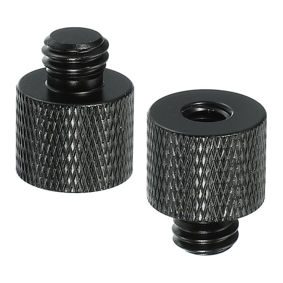 Uxcell Tripod Screw Adapter 1/4" Female to 3/8" Male, Tripod Nut Connectors Camera Mount Screw Camera Double Head Converter 2 Pcs
