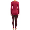 thumbnail image 2 of ClimateRight by Cuddl Duds Women's 2-Piece Brushed Comfort Warm Long Underwear Top and Legging Set (AE), 2 of 3