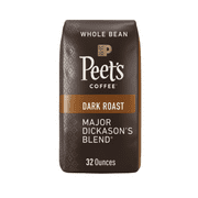 Peet's Coffee Major Dickason's Blend Whole Bean Coffee, Dark Roast, 2 lbs - Whole Bean Coffee, Peet's Major Dickason's, Dark Roast, 2 lb Bag