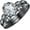 Black, variant on 14K White Gold-Plated 925 Sterling Silver Oval Shape White Diamond Vintage Style Wedding Engagement Bridal Ring Set For Womens