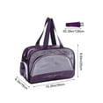 thumbnail image 3 of Uklsqma Sac de Toilette Grande Capacité Séparation Humide et Sèche Organisateur Imperméable avec Compartiment à Chaussures Sangle Réglable Sac de Rangement pour Entraînement Physique Pique-Nique Plage Voyage, 3 of 6