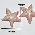 thumbnail image 4 of Flatback Cabochons, Pink Starfish Ceramic Tiles for Crafts, Embellishments Pendants for Fridge Magnets Supplies, DIY Ornaments, Pack of 20 pcs, 4 of 7