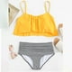 thumbnail image 2 of Mujeres que imprimen traje de baño pequeño de color sólido fresco Split Bikini Set traje de baño OAVQHLG3B Store lin121212, 2 of 4