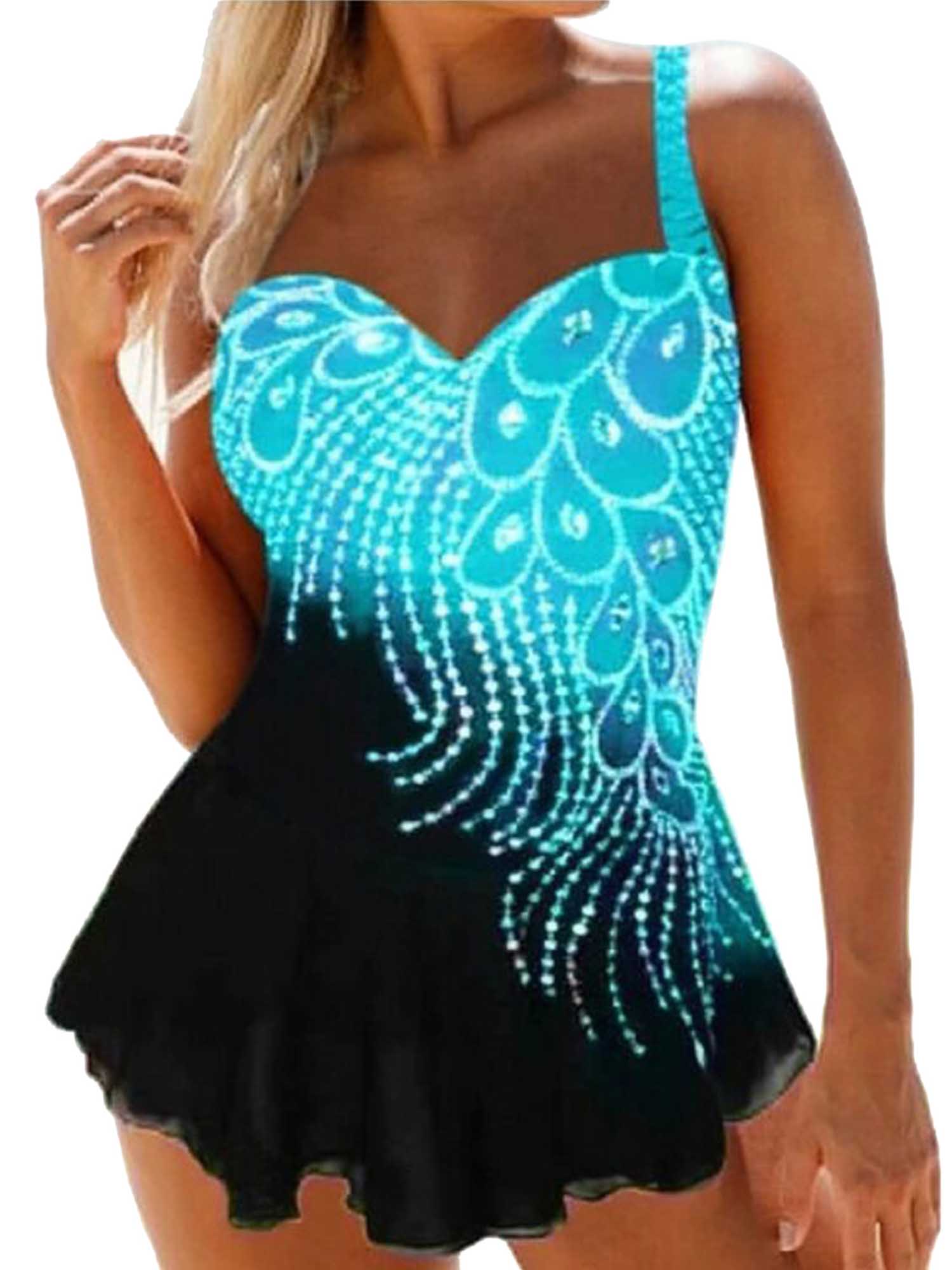 FINELOOK Women Plus Size Tie Dye 