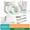 White, variant on OasisSN 10in & 8in Paper Plates,350 Pieces for 50 Guest, Sugarcane Fibers Disposable Paper Dish Set, Eco Friendly Paper Plates, Cups,Spoons, Forks,Napkins and Knives for Home Use, Camping, Picnic
