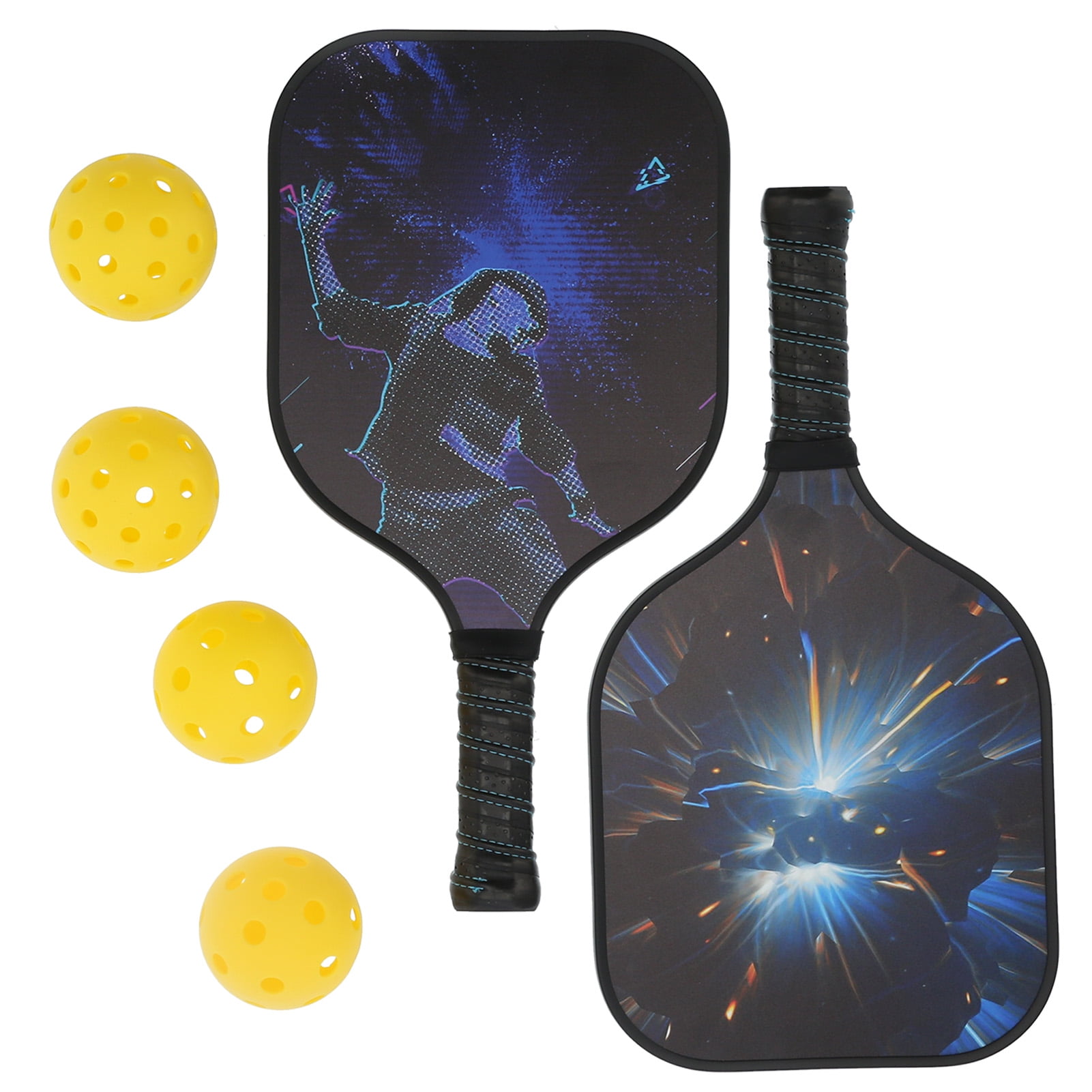 Galaxy Pickleball Now Intro Set 2 Paddles 3 Indoor Balls Pickle Ball Racquet for sale online 